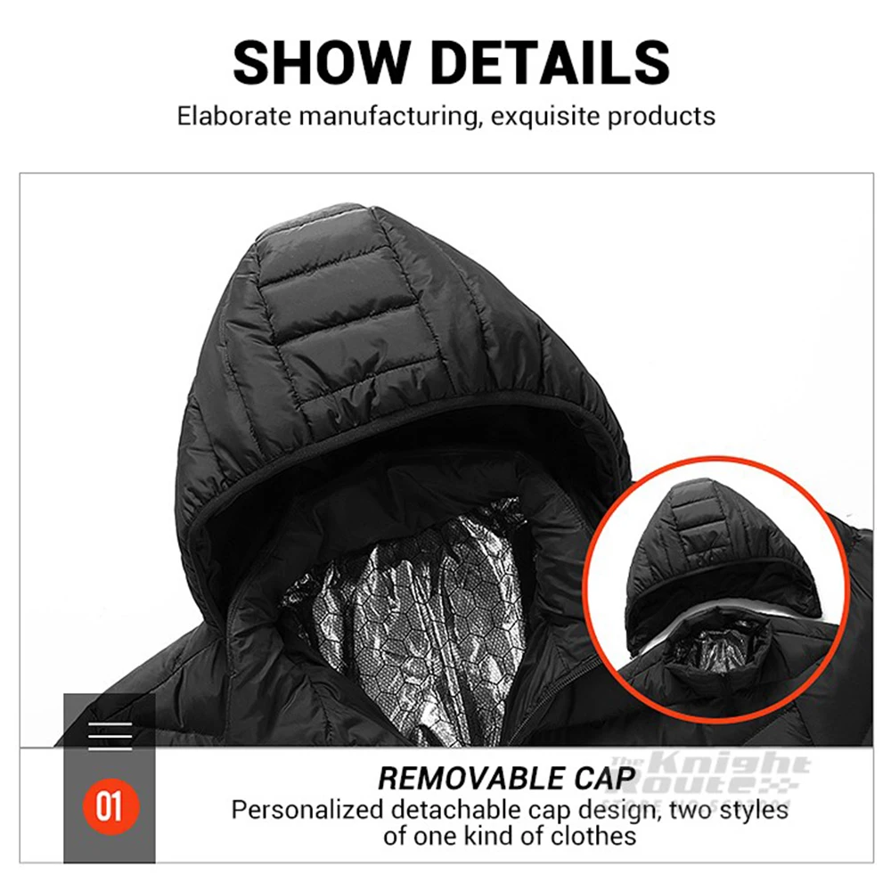 40 Areas Heated Jacket Winter Men's Women's Motorcycle Jacket USB Electric Heating Jacket Heated Vest Moto Thermal Clothing Coat - Image 5