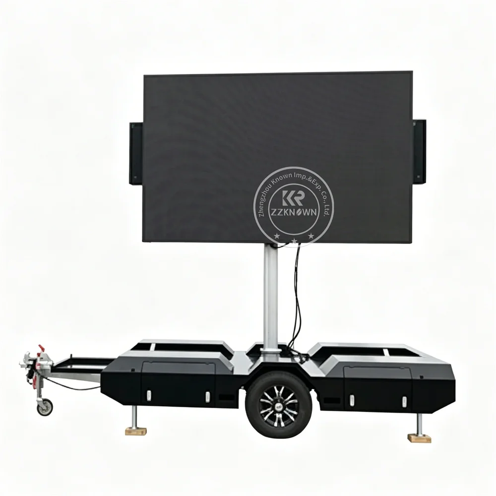 Mobile Solar LED Advertising Trailer Outdoor Billboard Screen Truck Digital Display Trailer For Marketing Events - Image 5