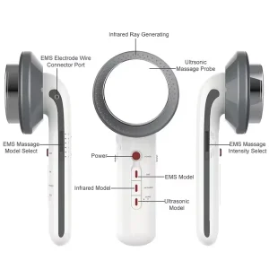 3 in 1 Ultrasonic EMS Body Slimming Machine Far Infrared Fat Burning Massager Anti Cellulite Weight Loss Device For Abdomen Leg