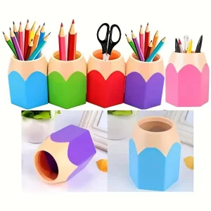 Storage Pen Holder Student Learning Office Stationery Storage Desktop Pencil Holder Pen Pot Makeup Brush Storage Bucket