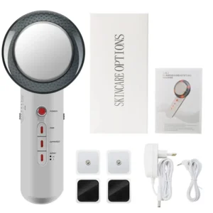3 IN 1 EMS Ultrasound Cavitation Body Slimming Massager EMS Micro Current Weight Loss Far Infrared Facial Lifting Beauty Device