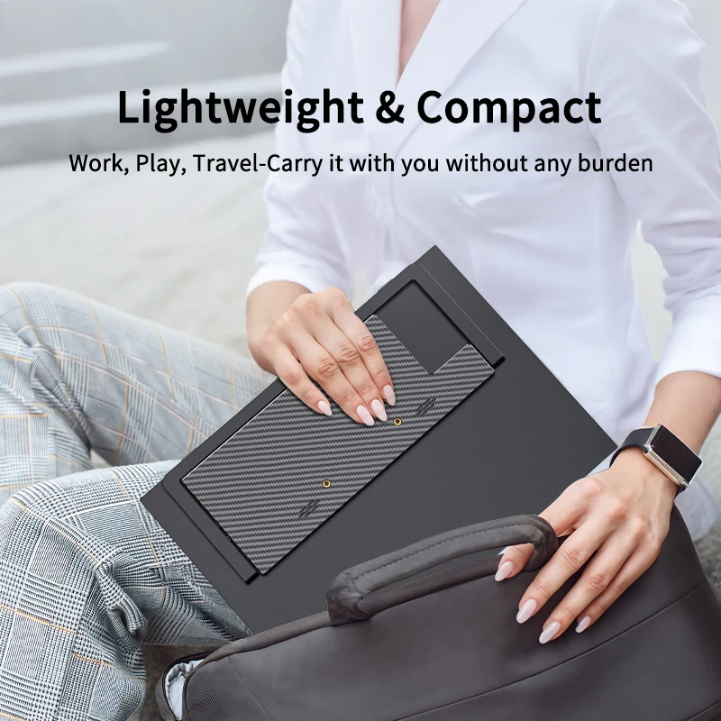 HGFRTEE Portable Display 14.1Inch Touch Screen Display 10-Point Touch Screen Portable Screen Suitable for Laptop PC Mac Xbox PS4/5 - Image 2